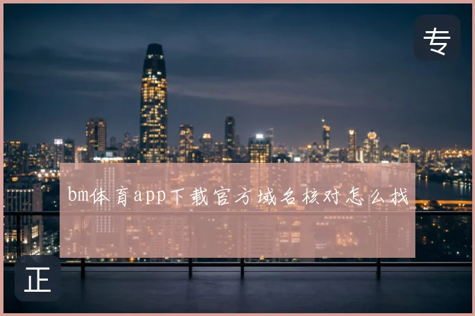 bm体育app下载官方域名核对怎么找